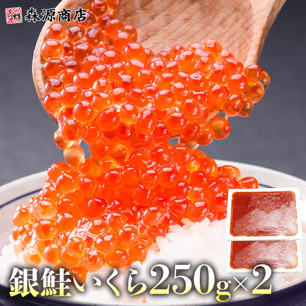 【市場品】【冷凍】銀鮭いくら醤油漬 250g×2