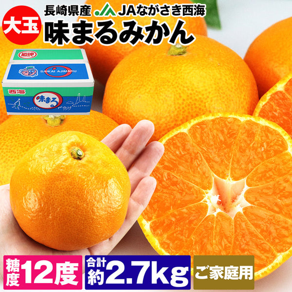 【市場品】【常温】味まるみかん2Lご家庭用2.7kg