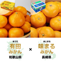【市場品】【常温】みかん2種有田＆味まる各2.7kg