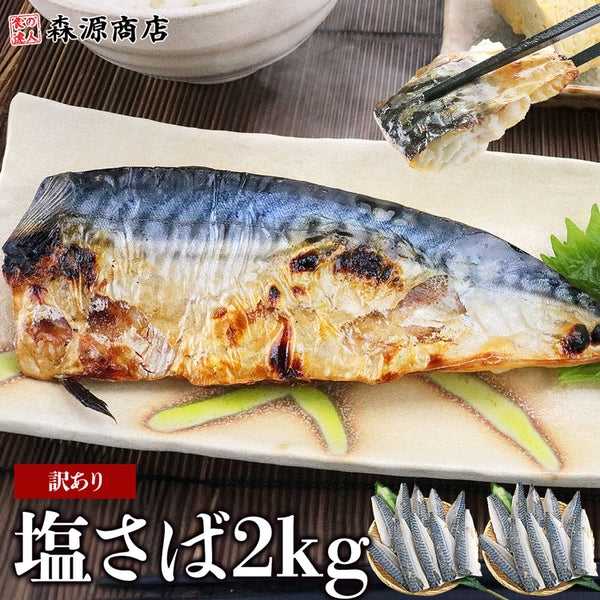 【市場品】【冷凍】塩さばフィーレ1kg×2