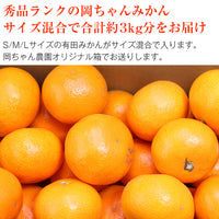 【直送品】岡ちゃんみかん秀品約3kg